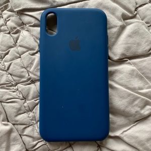 Blue Apple iPhone XR case